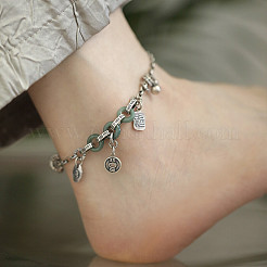 Браслеты-подвески в виде пончиков из натурального халцедона и латуни для женщин&nbsp;FS-WG9BF59-01