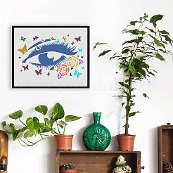 Modelli di stencil per pittura da disegno riutilizzabili in plastica&nbsp;DIY-WH0202-267