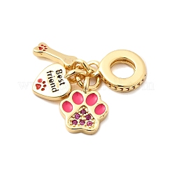 Латунные микропаве камелия кубический цирконий европейские подвески KK-F904-09G