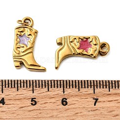 304 Edelstahl-Emaille-Anhänger&nbsp;STAS-B097-26G-06