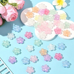 50 шт. светящиеся прозрачные акриловые бусины&nbsp;LACR-YW0001-08