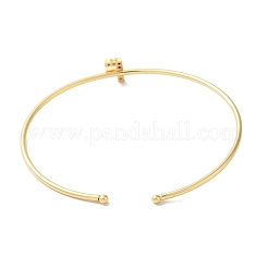 Bracelets en laiton plaqué en rack&nbsp;BJEW-A018-01G-F