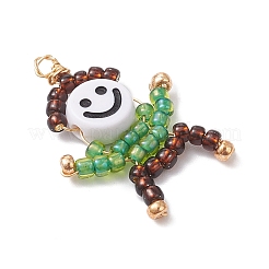 Человеческие амулеты из стеклянных бусинок PALLOY-MZ00970