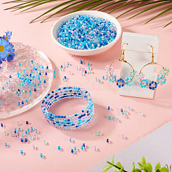 100 г прозрачные стеклянные круглые бусины&nbsp;SEED-TA0001-44D