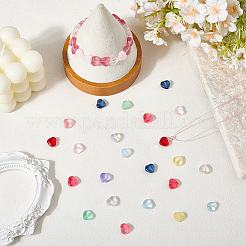 108шт 9 цвета наборы прозрачных стеклянных бусин GLAA-PA0001-06