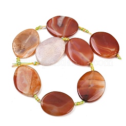 Натуральные полосатые агатовые бусы&nbsp;G-P605-L02-08