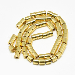 Гальванизировать немагнитных синтетический гематит бисер пряди X-G-Q465-35G