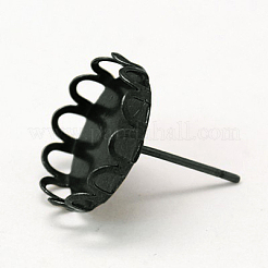 Impostazioni perno orecchino ottone&nbsp;X-KK-I003-B-NF