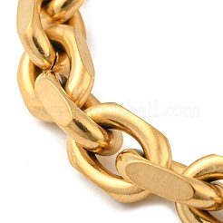 Ionenplattierung (IP) 304 Edelstahl-Kabelkettenarmbänder&nbsp;BJEW-L631-27G