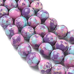 Синтетические окрашенные нити императорской яшмы&nbsp;G-D077-A01-03P