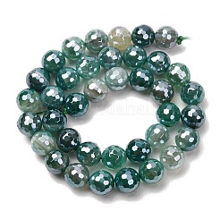Chapelets de perles en agate naturelle électrolytique&nbsp;G-B191-A07-10mm-09