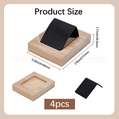 Демонстрация сережек из искусственной кожи и железа&nbsp;LS-EDIS-WH20002-07B