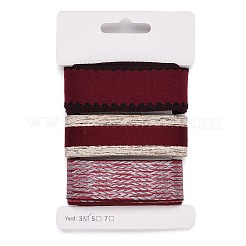 Ruban polyester 9 yards 3 styles&nbsp;SRIB-A014-A06