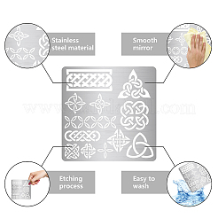 Трафареты для штампов из нержавеющей стали&nbsp;DIY-WH0238-135