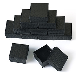 Подарочные коробки для хранения колец из фактурного картона с ромбами&nbsp;CON-TAC0001-07C