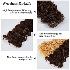 4 шт. 4 цвета высокотемпературное волокно длинная лапша быстрого приготовления вьющиеся волосы для прически кукольный парик волосы DOLL-DC0001-03