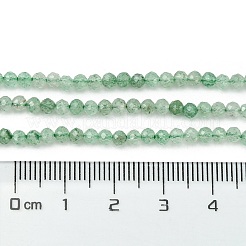 Природный зеленый бисер пряди клубники кварца X-G-Z034-A02-02