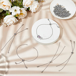 18 шт. регулируемые цепи из нержавеющей стали 304 для изготовления браслетов&nbsp;AJEW-ME0001-02