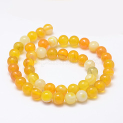 Натуральные полосатые агатовые / полосатые агатовые нити&nbsp;X-G-K155-A-8mm-06