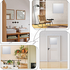Adesivi murali specchio bagno acrilico autoadesivo&nbsp;DIY-WH20049-29