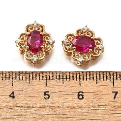 Латунные стеклянные бусины&nbsp;KK-M318-46G-01