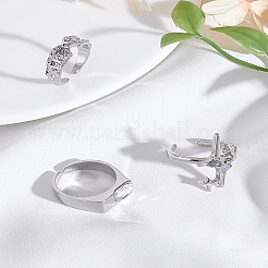 Fingerringe-Set aus Zinklegierung&nbsp;RJEW-LP0002-24A