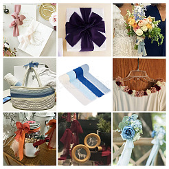 4 рулон двухцветной полиэстеровой ленты с потертостями OCOR-TA0002-87C