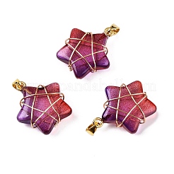 Murano Anhänger & Charms&nbsp;GLAA-T023-06K