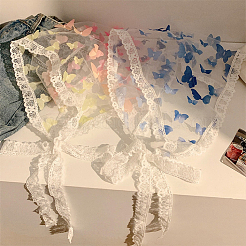 3шт. 3-х цветный полиэстеровый треугольный платок&nbsp;AJEW-CY0001-69