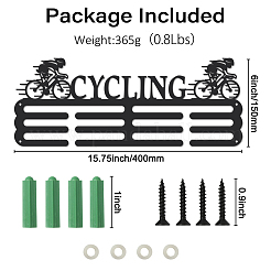 Спортивная тема железная вешалка для медалей настенная стойка для дисплея ODIS-WH0021-436
