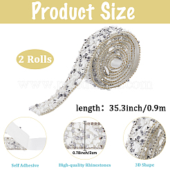 Отделка стразами из смолы и бисером DIY-WH20050-05C