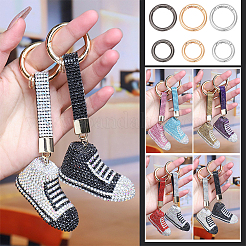 24шт 6 стиля сплава пружинные кольца ворот FIND-WR0010-07