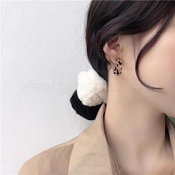 С-образные серьги-гвоздики из акрила с леопардовым принтом FS-WG2B12E-01