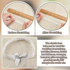 40 м нейлоновых эластичных двухсторонних кружевных лент пико OCOR-WH0101-47B