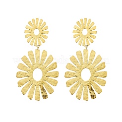 Orecchini pendenti in acciaio inossidabile 304 per donna&nbsp;EJEW-K268-12C-G