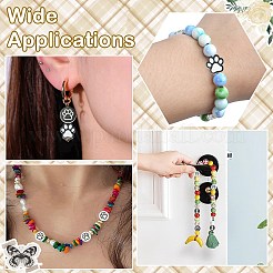 60 шт. 6 стиля деревянные европейские бусины с принтом в виде собачьей кости WOOD-CJ0002-39