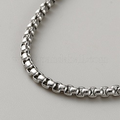 Colliers à chaîne en acier inoxydable 304 de 3 mm&nbsp;NJEW-WH0023-69B