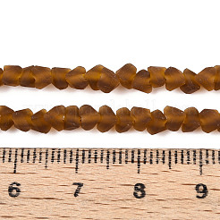 Матовые прозрачные стеклянные бусины&nbsp;GLAA-N016-4mm-01