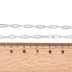 Colliers à maillons ovales texturés en laiton de 2.5 mm pour femmes&nbsp;NJEW-F366-06B-P