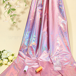 ポリエステルスパンデックスストレッチ生地  DIYクラフトや衣類用  パールピンク  1000x1500x0.3mm&nbsp;DIY-WH0589-60B