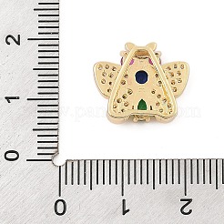 Латунные микро проложить кубического циркония слайд подвески ZIRC-I068-22G-02