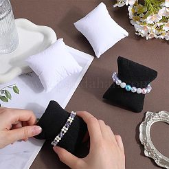 4 шт. 2 цвета ворс браслет/подушка для часов ювелирные изделия дисплей BDIS-BBC0001-01