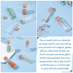 12 шт. стеклянная банка стеклянные бутылки контейнеры для бисера AJEW-PH0004-63