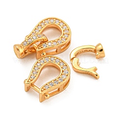 925 серебряная застежка с микропаве из прозрачного кубического циркония STER-U001-22G