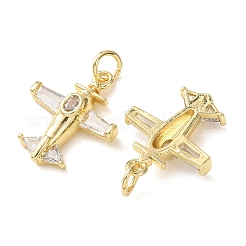 Pendenti in zirconi cubici trasparenti in micro pavè di ottone&nbsp;CU-E003-04G