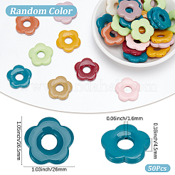 50 шт. Непрозрачные акриловые подвески&nbsp;SACR-SP0001-41