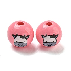 Европейский бисер из натурального дерева&nbsp;WOOD-F014-01G