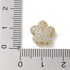 Cremagliera placcatura micro ottone spianare perline zirconi&nbsp;KK-L224-023G