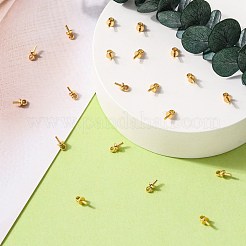 304 нержавеющая сталь чашечка жемчужные штифты булавки подвески STAS-H436-15