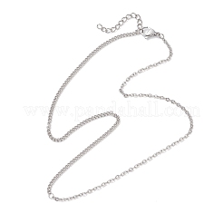 Женские ожерелья-цепочки панцирного плетения из нержавеющей стали 304 толщиной 2 мм&nbsp;NJEW-JN05560